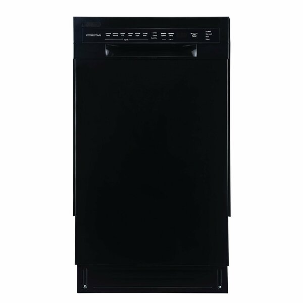 18 Inch Wide 8 Place Setting Energy Star Rated BuiltIn Dishwasher, Edgestar, Mfr#: BIDW1802BL